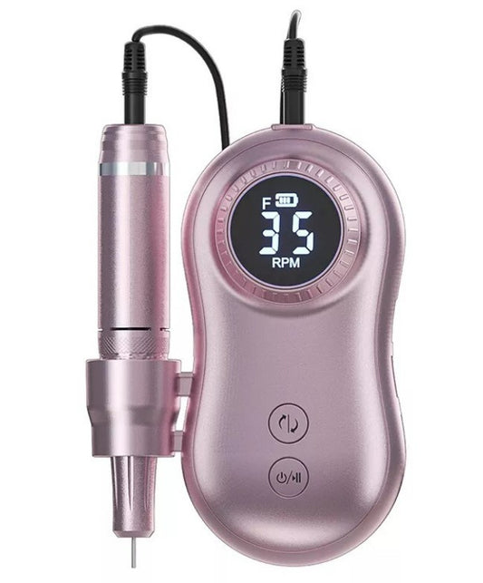 Portable Electric Nail Drill Mani/Pedi Machine - Pink_0