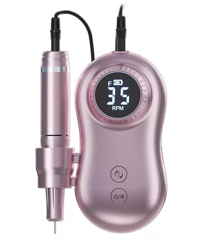 Portable Electric Nail Drill Mani/Pedi Machine - Pink_0
