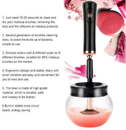 Electric Makeup Brush Cleaner - Black_2